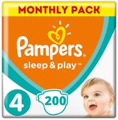 Pampers Sleep & Play Maat 4 - 200 Luiers Maandbox