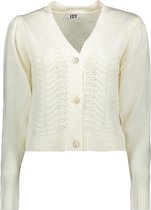 Jacqueline de Yong Vest Jdymilo L/s Button Cardigan Knt 15253046 Cloud Dancer Dames Maat - M