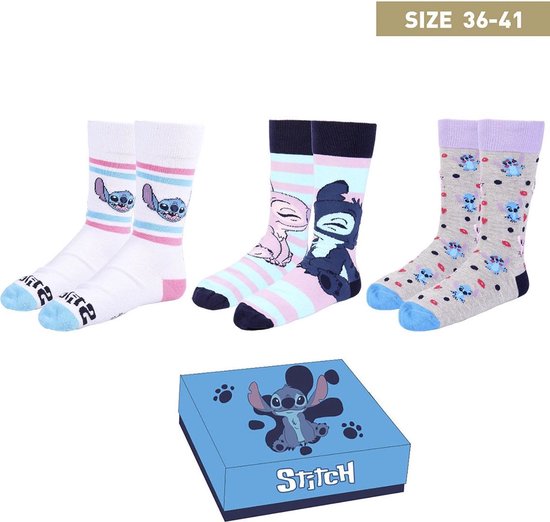Disney Stitch Sokken Cadeauverpakking - 3 Paar