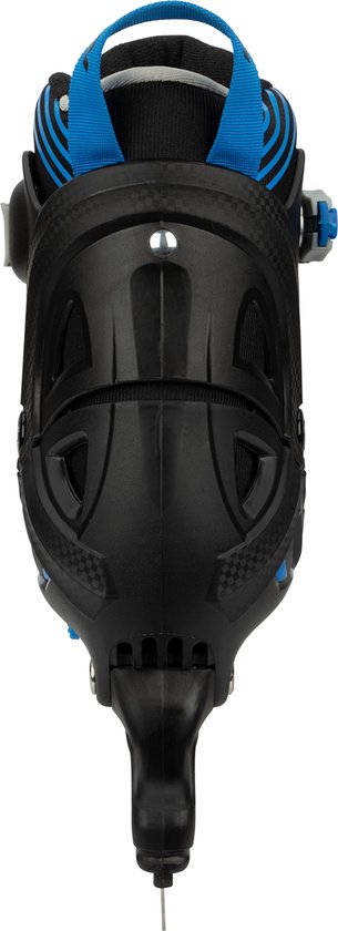 Nijdam Rollers Combo - Blue Blaze - Réglable - Clubs Norvégiens - Zwart - Blauw - Taille 29 - 32