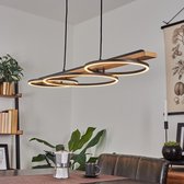 Belanian.nl - Moderne Led hanglamp,hanglamp LED zwart naturel kleur 3-lichtbronnen,Scandinavisch Boho-stijl   Led Hanglamp,Vintage Led Hanglamp, Slaapkamer Led Hanglamp,woonkamer L