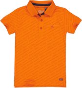 Quapi jongens polo t-shirt Millias Orange Fresh Text