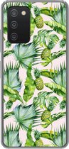 Geschikt voor Samsung Galaxy A53 5G hoesje - Bladeren - Ananas - Patronen - Siliconen Telefoonhoesje