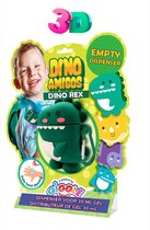 Gel Dispenser Dino - Bevat geen Gel - Hervulbare Hand Gel Dispenser - Met Sleutelhanger Mini Desinfectie Houder Voor Kinderen School