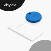 Chipolo One + Card Bundel - Bluetooth GPS Tracker - Keyfinder Sleutelvinder - 2-Pack - Blauw