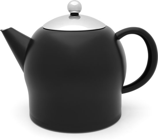 1 pièce Machine à thé en vrac en acier inoxydable classique noir