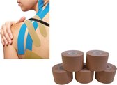 BodyBow - Kinesiology Tape Beige 5 m x 5 cm - 5 stuks