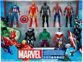 Superhelden Set 8 Stuks - Captain America - Iron Man - Hulk - Spiderman - actie figuren - Marvel 4 Stuks Complete set- Avengers - 15 cm Groot - Cadeau Tip - Bekend - Must Have for Kids