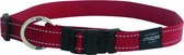 Rogz for dogs lumberjack halsband rood (25 MMX43-73 CM)