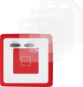 kwmobile 3x beschermfolie compatibel met Toniebox - Set van zelfklevende stickerfolie in transparant