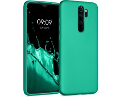 kwmobile telefoonhoesje geschikt voor Xiaomi Redmi Note 8 Pro - Hoesje voor smartphone - Back cover in metallic turquoise