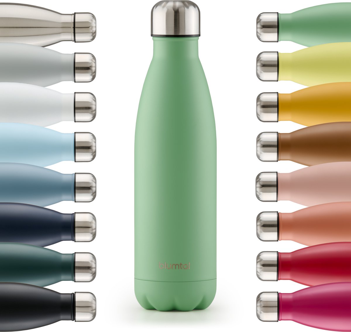 Blumtal Thermosfles - Met dubbele wand - Thermosbeker Koffie, Thee en Koele dranken - Travel Mug - 1000ml - Summer Green - Groen
