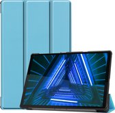 Hoesje Geschikt voor Lenovo Tab M10 FHD Plus 2nd Gen Hoes Case Tablet Hoesje Tri-fold - Hoes Geschikt voor Lenovo Tab M10 FHD Plus (2e Gen) Hoesje Hard Cover Bookcase Hoes - Lichtblauw.