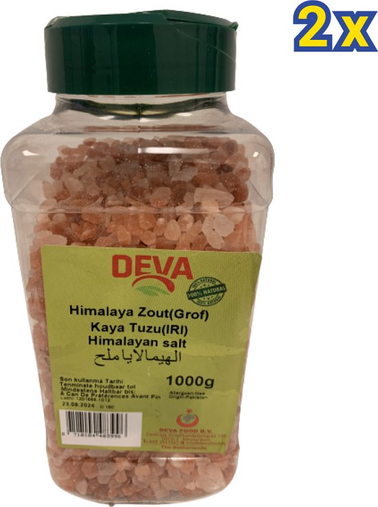 Deva - himalaya zout grof - 2x 1000g