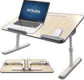 Laptop Bed Tafel - Premium Draagbaar Laptop Dienblad. Multifunctionele Klaptafel. Laptopstandaard voor Bed, Zetel, Vloer of gebruik het als een Draagbare Sta Bureau (Eik)