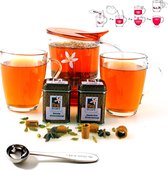 Luxe - Theepot - Cadeaupakket - Thee cadeau - Theepakket - Theemaker - Thee set - Theepot met filter - Thee - Losse thee - Theefilter - Theezeef - Mok - Maatlepels  - Kerstpakket -