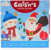 Kerst Stickers  op rol 3 meter | Sint-tip | Kerst-tip | Cadeau-tip