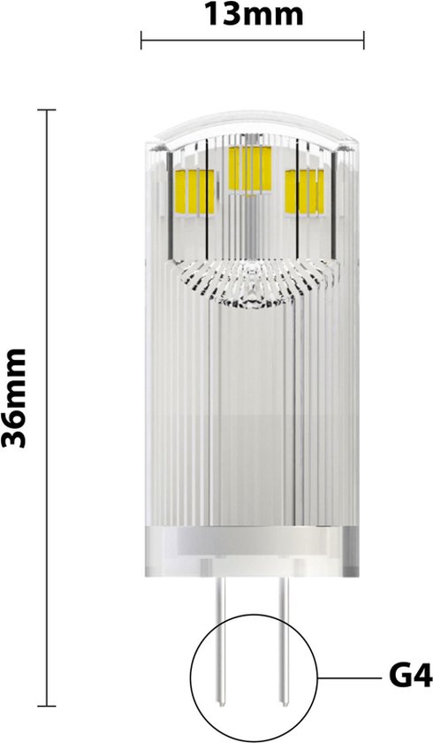 Noxion Bolt LED Capsule G4 1.8W 200lm - 830 Warm Wit | Vervangt 20W.