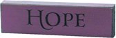 Hope Engraved Wall Sign - 15 x 4,5 cm
