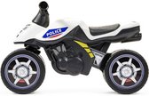 Baby Moto Police Rider - wit en blauw - Unisex - Loopfiets