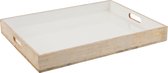 J-Line Plateau Mango Hout Wit