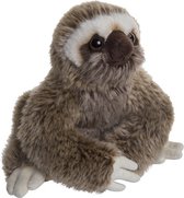 Pluche grijze luiaard knuffel van 18 cm - Dieren speelgoed knuffels cadeau - Luiaards Knuffeldieren