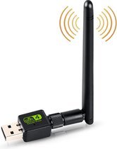 Eijk - WiFi Antenne voor PC & Laptop - USB - Universeel - Voor Windows - WLAN - voor Computer - 2.4 Ghz - 150 mbps - Zwart