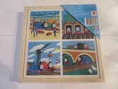 Thomas de trein - houten puzzels - 4x 25 stukjes