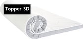 2-Persoons Topper / Oplegmatras - HYBRID 3D 10 CM - Gemiddeld ligcomfort - 180x200/10