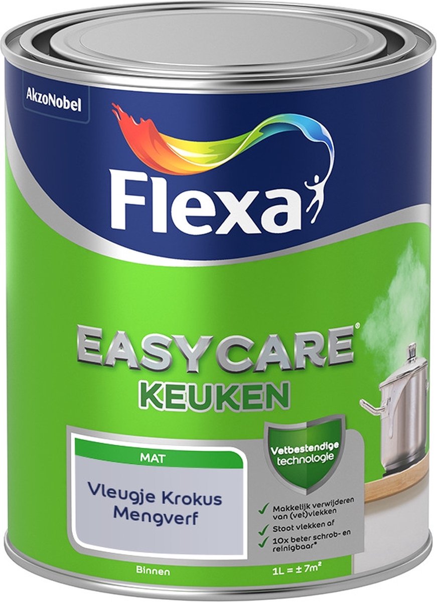 Flexa Easycare Muurverf - Keuken - Mat - Mengkleur - Vleugje Krokus - 1 liter