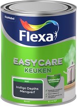 Flexa Easycare Muurverf - Keuken - Mat - Mengkleur - Indigo Depths - 1 liter