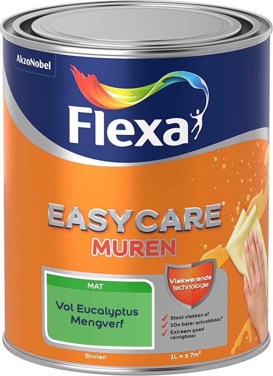 Flexa Easycare Muurverf - Mat - Mengkleur - Vol Eucalyptus - 1 liter