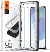 Spigen - Samsung Galaxy S21 FE Glas tR AlignMaster Met Montage Frame 2 Stuks