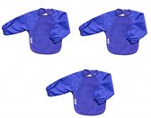 Silly Billyz Slabbertje Fleece Longsleeve Klein Bibs Paars 3 Stuks