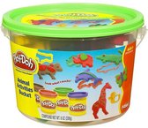 Play-Doh Emmer Dieren met 4 Potjes Klei en 9 Dierenvormpjes