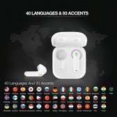 Timekettle Translator Earbuds WT2 Edge - WIT - Vertalings oortjes - Bluetooth - Wireless - Draadloos - Traslate - Muziek - Talen herkenning - Online en Offline