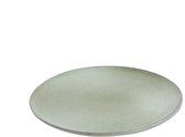 Bord | porselein - keramiek | muntgroen | 27.5x27.5x (h)2.5 cm