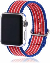 Nylon bandje voor de Geschikt voor Apple Watch 38mm - 40mm American Flag voor Series 1|2|3|4|5|6|7