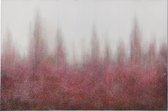 Schilderij | canvas | rood - creme | 100x3.8x (h)150 cm