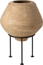 Pot | papier | bruin | 51x51x (h)45 cm