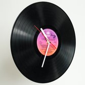 RockingPanda Vinyl klok – Handgemaakt - Spetterende Geschenkverpakking – Inclusief Batterij – Lp Klok – Wandklok – 30 cm – Stil Uurwerk – Stille Wandklok – Retro Klok – Muurklok –