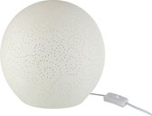 Tafellamp | keramiek | wit | 24x24x (h)24 cm