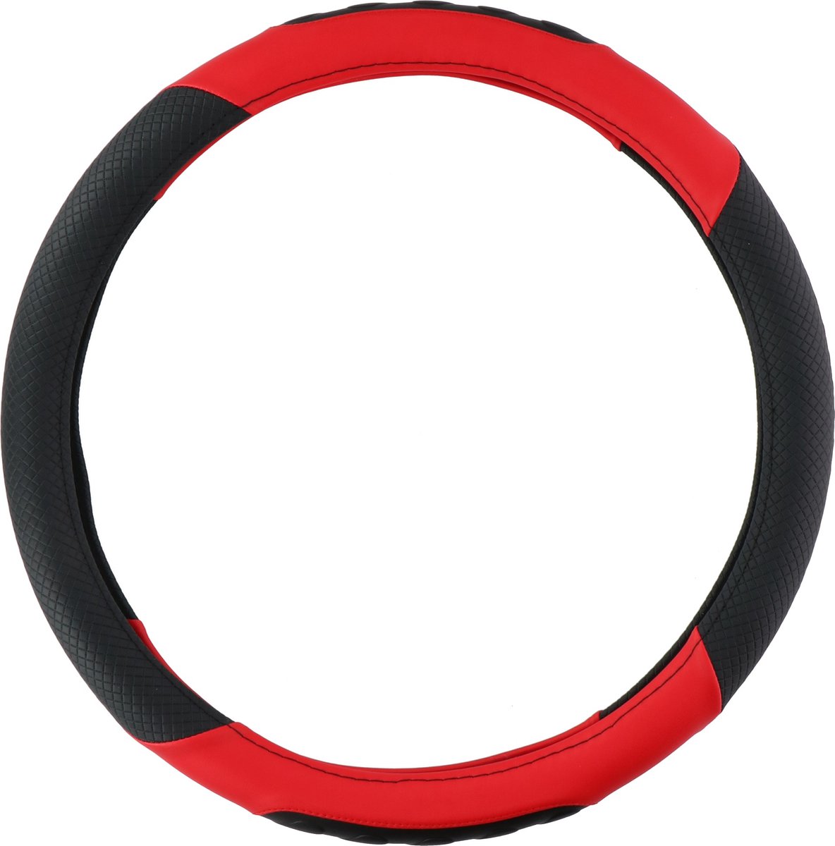 All Ride Stuurhoes Vrachtwagen - Sturen met Diameter 44-46CM - Rubber - Anti-Slip Textuur - Makkelijk te Installeren - Zwart/Rood