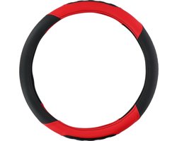 All Ride Stuurhoes Vrachtwagen - Sturen met Diameter 44-46CM - Rubber - Anti-Slip Textuur - Makkelijk te Installeren - Zwart/Rood