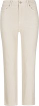 7 for all Mankind • witte The Straight Crop ribfluwelen jeans • maat 25