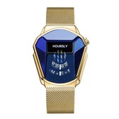 WiseGoods Luxe Heren Horloge - Horloges Voor Mannen - Cadeau Voor Man - Mannenhorloge - Design - Kleding Accessoires - Goud