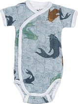 Lodger Baby Romper Empire Fish -  Blauw -  56 - Korte mouw