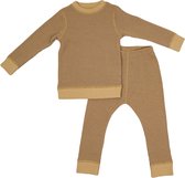 Lodger Pyjama Bébé taille 80 - Sleeper Ciumbelle - 2 pièces - 100% Katoen - Oeko-Tex - Respirant - Secure Fit - Miel - 9-12M