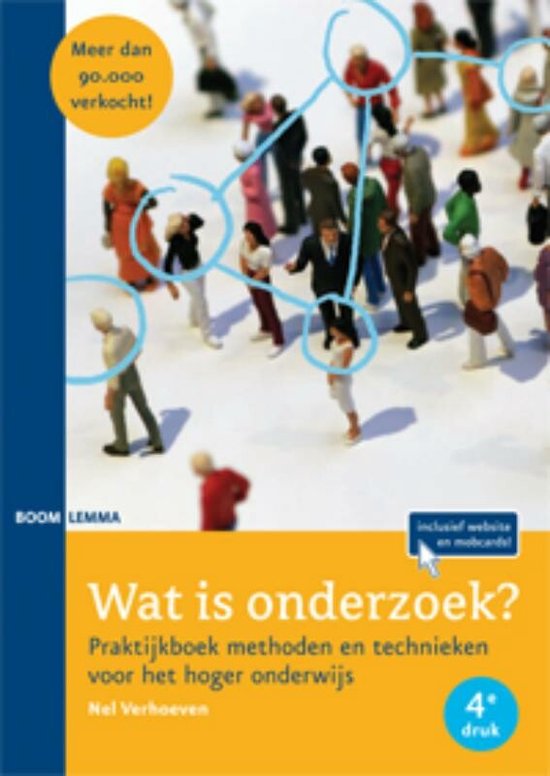 Boek cover Wat Is Onderzoek? / Methoden En Technieken Voor Het Hoger Onderwijs / Deel Praktijkboek van Nel Verhoeven (Paperback)