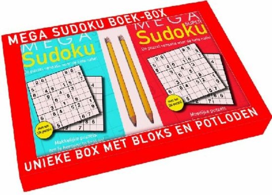 Cover van het boek 'Mega sudoku Boek-box'